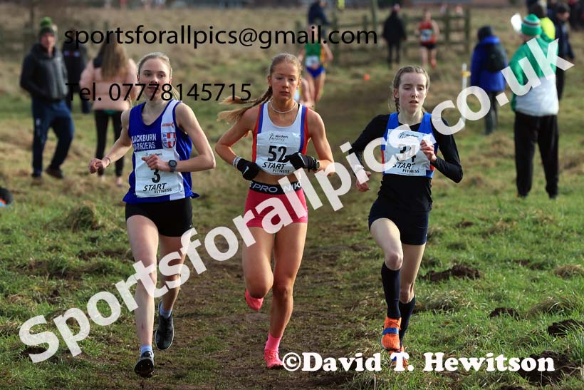 Junior Womens 2024 Northern Cross Country Champs., Sedgefield. Photo: David T. Hewitson/Sports for All Pics